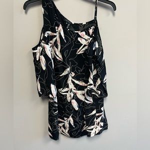 1 state cold shoulder floral dress size xl